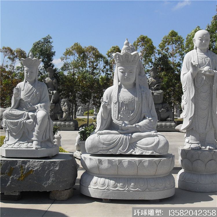 地藏王菩萨石雕佛像 石雕寺庙佛像制作厂家